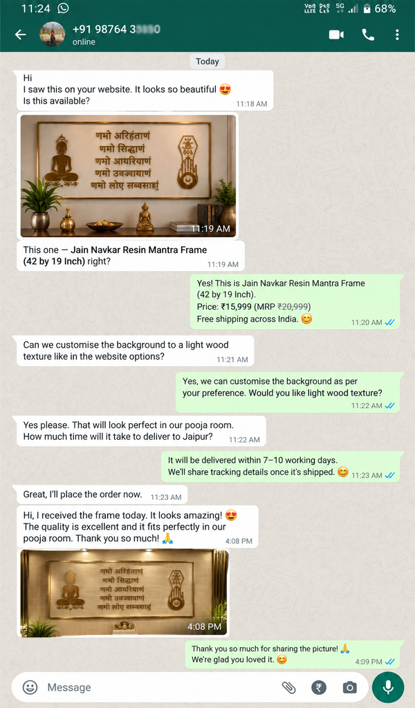 WhatsApp Customer Review 8