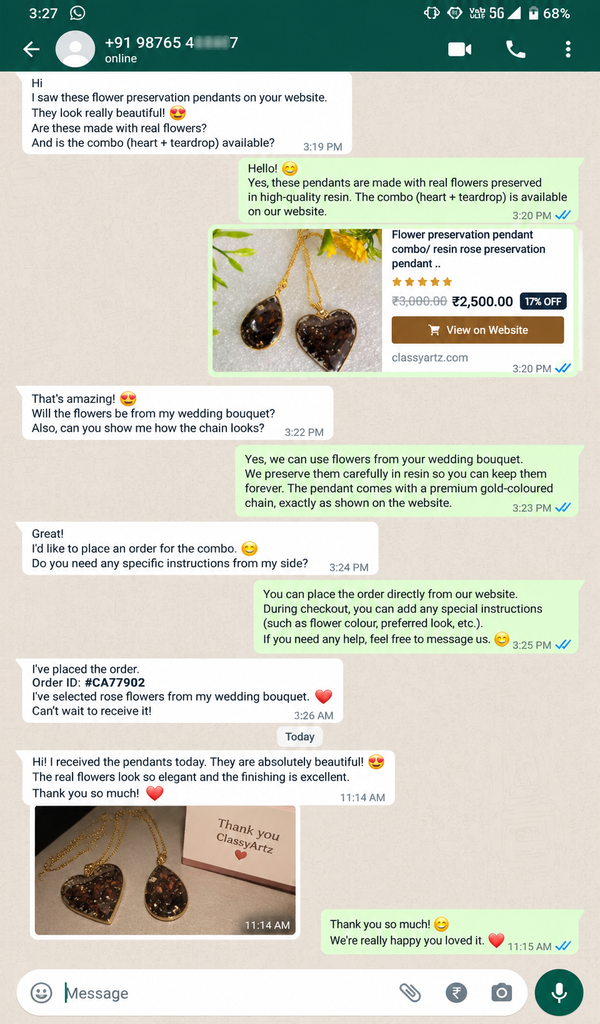 WhatsApp Customer Review 12