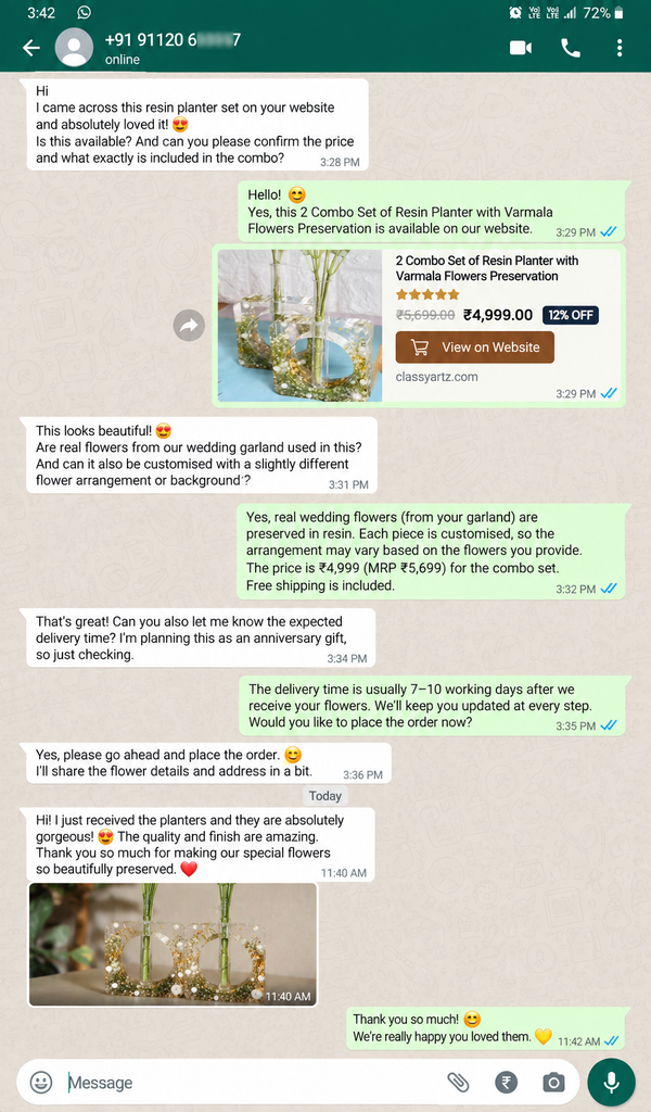 WhatsApp Customer Review 12