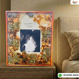 Resin 15 by 18 inch with couple Photo and Full Varmala Preservation