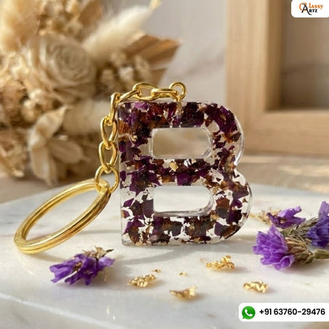 Resin Flower Preservation Keychains