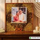 Resin Varmala Preservation Photo Frame (18 by 18 Inches)
