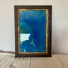 Resin Blue Photo Frame Wooden For Home Decor, Wall Decor, Office Decor