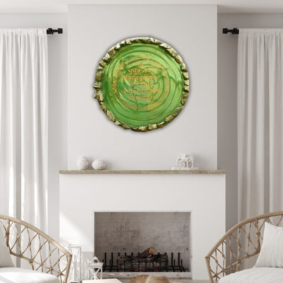 Handmade Gayatri Mantra Frame in Resin