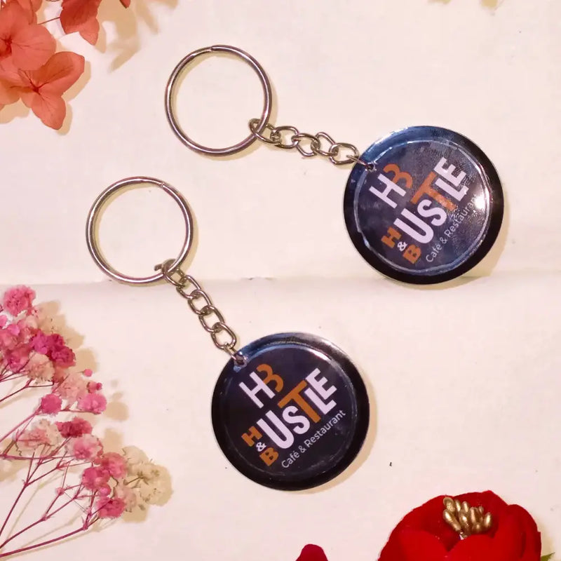 Resin Keychains With Company Logo for Corporate Gift