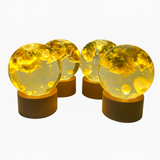 Resin 4 set of Paper weghit with LED lamp option Varmala Preservation