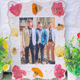 Resin Frame with God Blessing Flowers Preservation (9 by 12 inches)