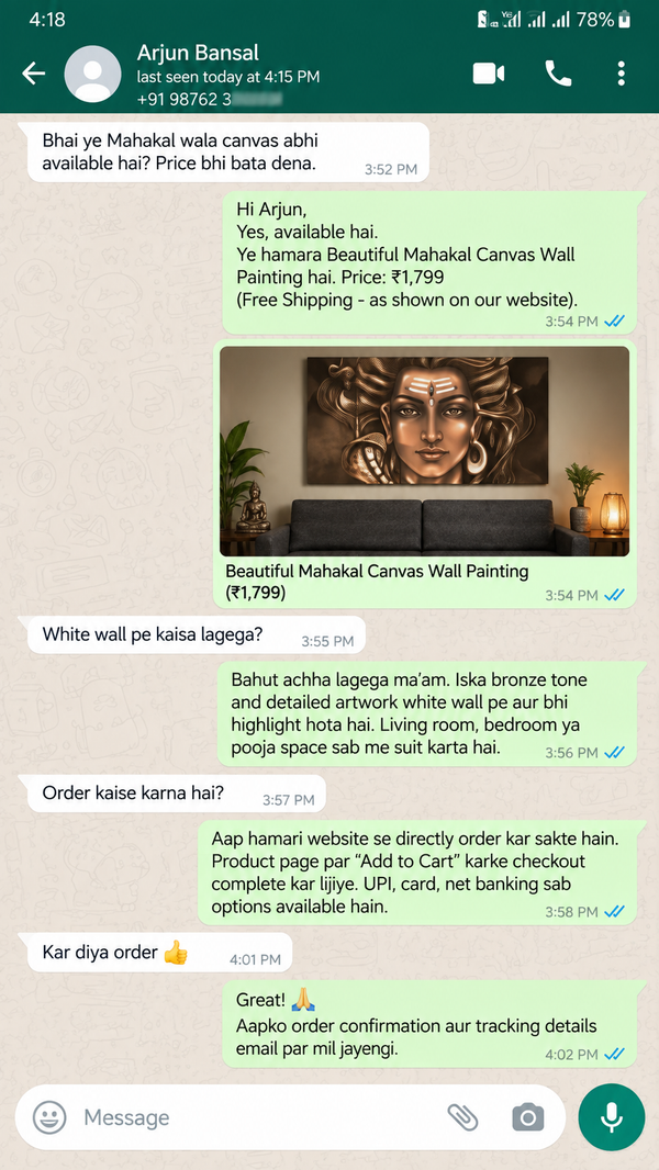 WhatsApp Customer Review 9