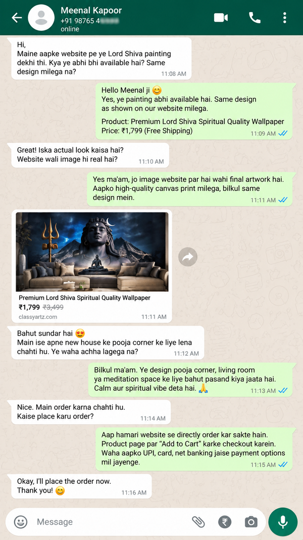 WhatsApp Customer Review 11