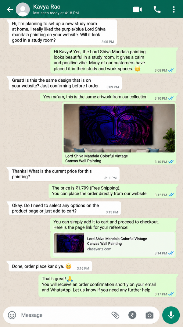WhatsApp Customer Review 13