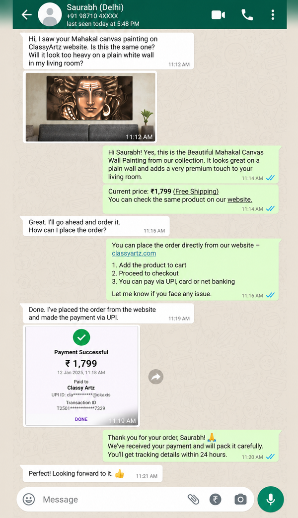 WhatsApp Customer Review 14