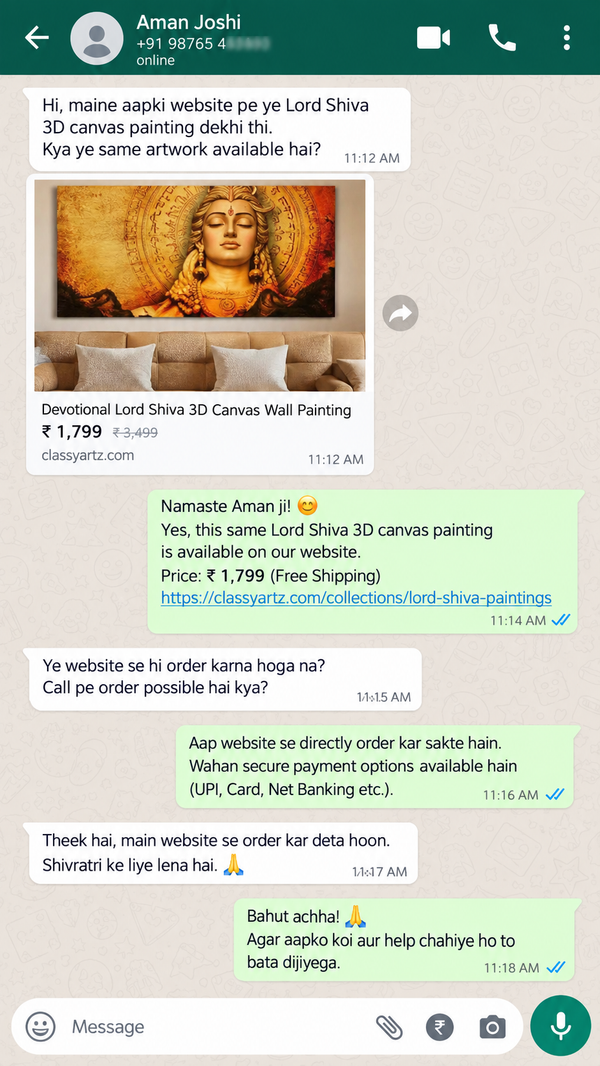 WhatsApp Customer Review 12