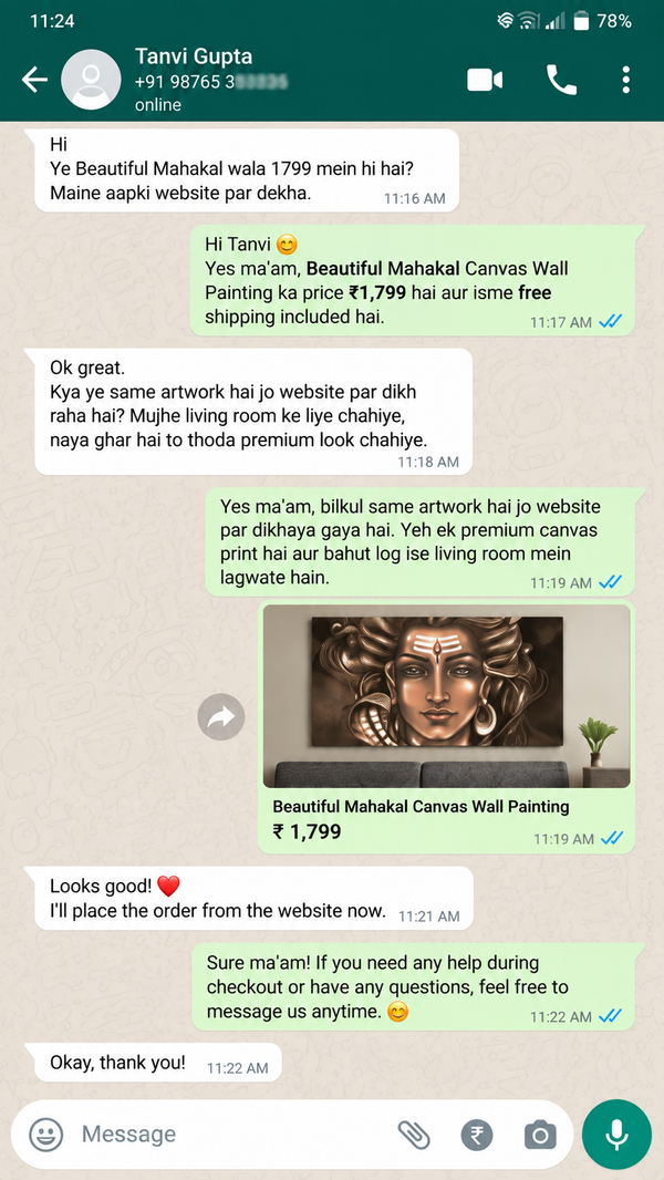 WhatsApp Customer Review 16
