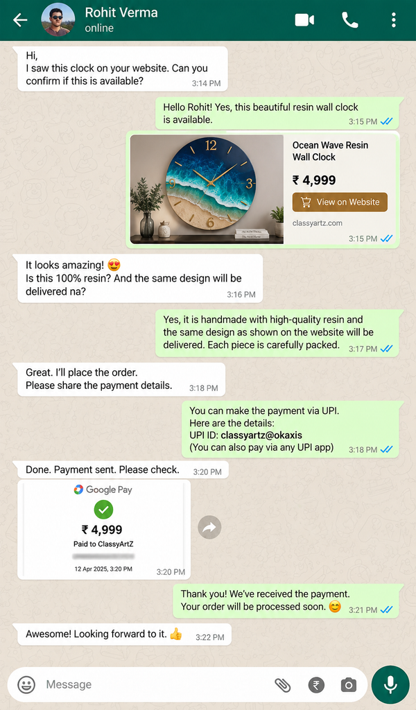 WhatsApp Customer Review 10