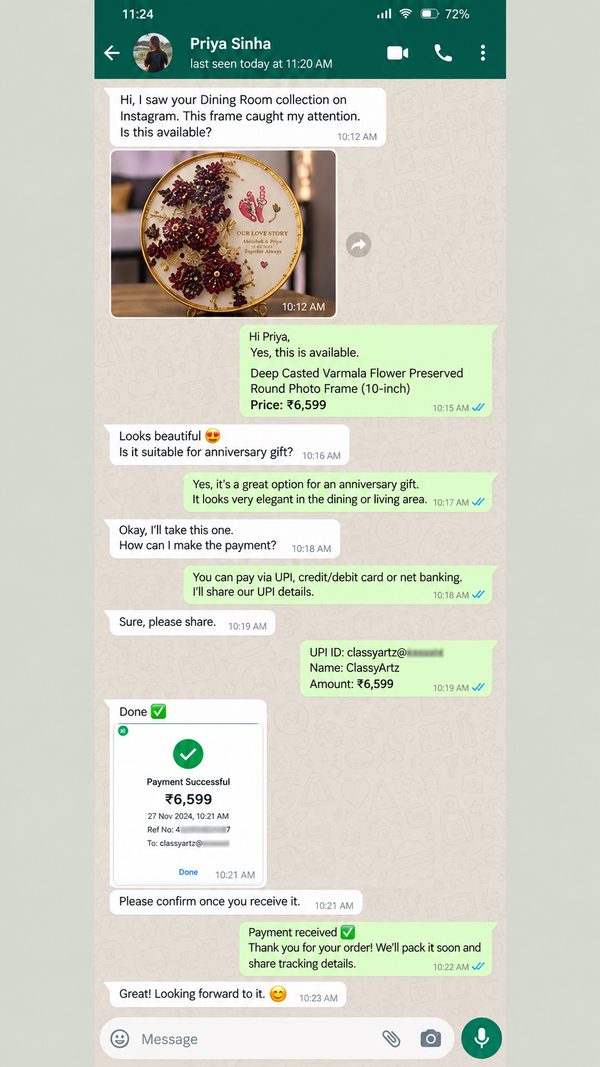 WhatsApp Customer Review 3