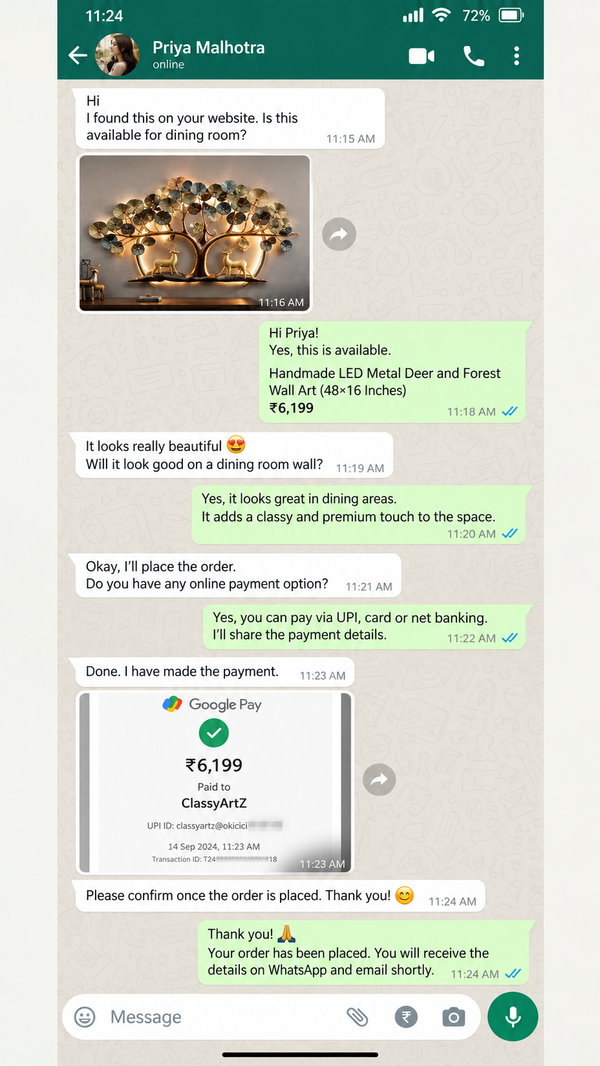 WhatsApp Customer Review 2