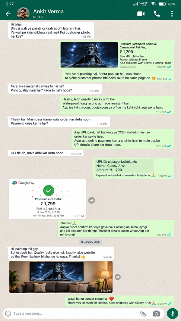WhatsApp Customer Review 1