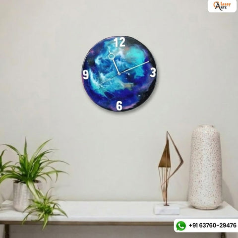 Stunning Galaxy Resin Wall Clock