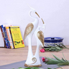 Swan Figurine Perfect White Polyresin Painted Animal for Home Decor, Desk Showpiece