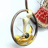 Traditional Rajasthani Folk Metal Wall Art with LED Lights (54×24 Inches)