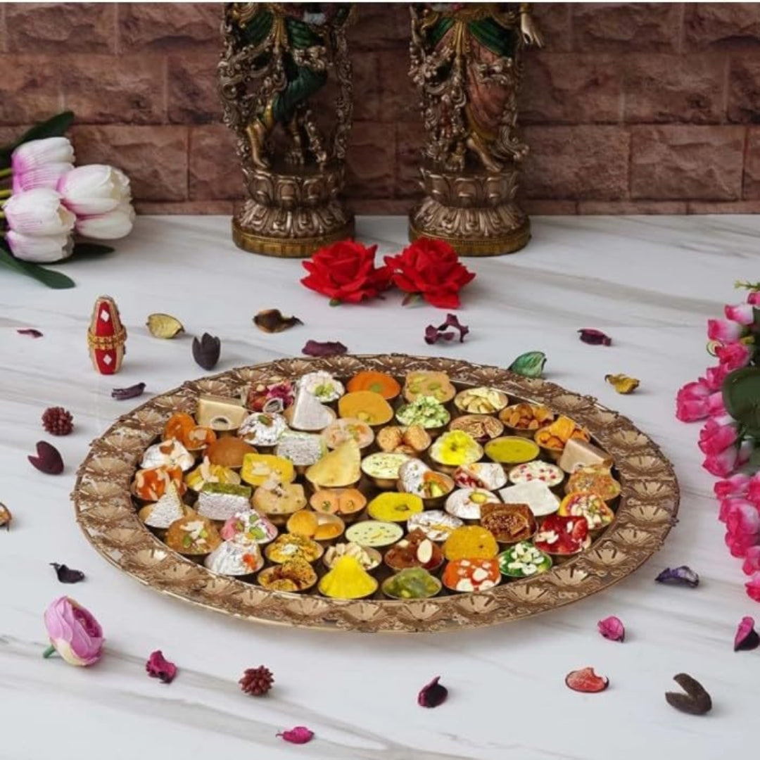 Grand 20" Chappan Bhog Metal Thali