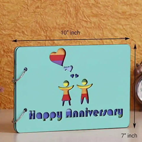 Unique Wooden DIY Photo Album Scrapbook Memory Book