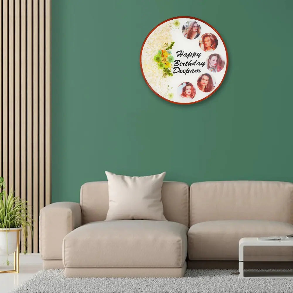 Unique Personalized Resin Birthday Photo Frame
