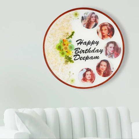 Unique Personalized Resin Birthday Photo Frame