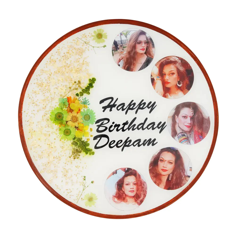 Unique Personalized Resin Birthday Photo Frame
