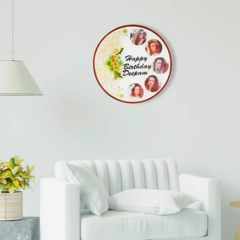 Unique Personalized Resin Birthday Photo Frame
