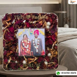 Wedding Couple Photo and Varmala Preservation in Resin (6- Inches)