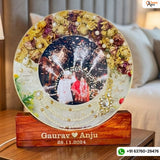 Wedding Couple Photo & Garland Preservation (12-Inches)