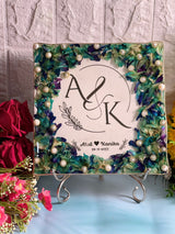 Initial Name Logo Preserve Varmala  | Customised Couple Name And Engegment Date