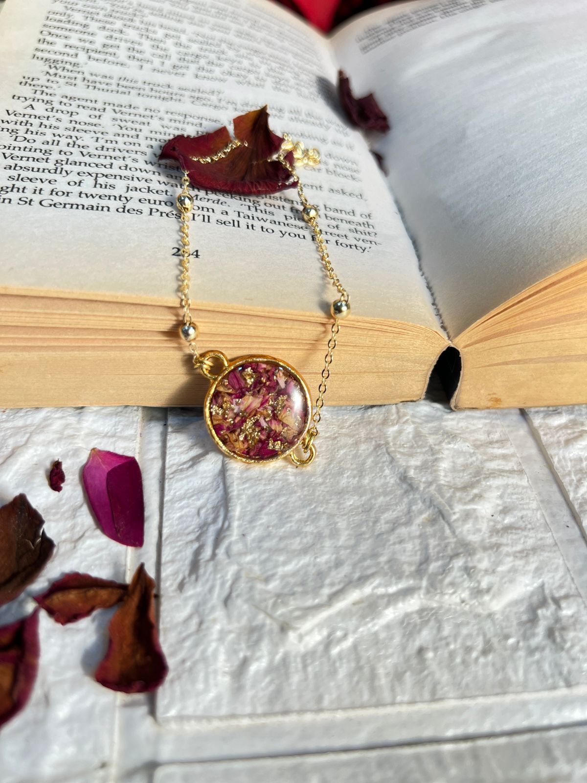 Resin 5 Combo (Planter, Two Keychain, Two Bracelets ) | Bouquet Preservation in Resin