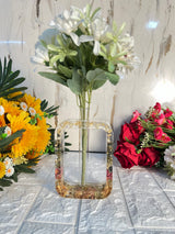 Resin 5 Combo (Planter, Two Keychain, Two Bracelets ) | Bouquet Preservation in Resin