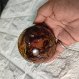 Resin Round-Shaped Flower Paperweight