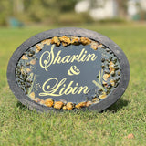 Resin Varmala Preservation Name plate (15 by 11 inch )