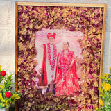 Wedding Varmala Keepsake | Flower Preservation Resin Frame (12*16 Inches)