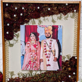 Wedding Garland and Photo Preservation Resin Frame (15 by 18 inches)