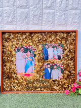 15 by 18 inches Wooden Frame with Preserved 25th Anniversary Memories