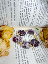 Resin Round Bracelet with Red Rose Flowers preservation