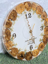 Resin 12inch round clock (4 roman number & name date) Varmala Preservation