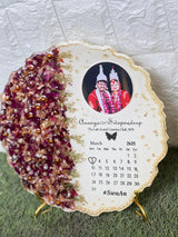 Varmala Frame with Wedding Date Calendar and Photo, view 5