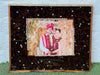 Resin 15 by 18 inch frame with photo name date  with Red rose Petals Varmala Preservation