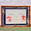 Resin 12 by 16 inch frame  With wedding card, 2 photos , camphor mala with wooden frame Varmala Preservation