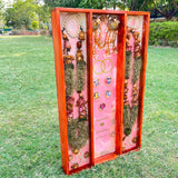 Resin Full Varmala Preservation with Couple Photo & Name date with Kantha & Keleera Varmala Preservation