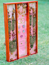 Resin Full Varmala Preservation with Couple Photo & Name date with Kantha & Keleera Varmala Preservation