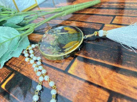 Resin Round shape with Car hanging Real Flowers Petals Flowers Preservation