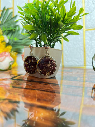 Resin Flowers completely Jewelry set with Ring, Pendent, Bracelate, Jumka, Earing, Flowers prservation