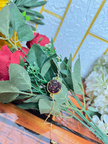 Resin Flowers completely Jewelry set with Ring, Pendent, Bracelate, Jumka, Earing, Flowers prservation